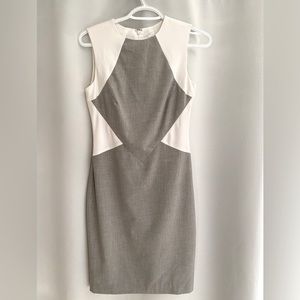 Grey and white dress from Calvin Klein